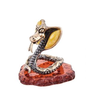 Фигурка Змея Джафар (латунь, янтарь) A2189014
