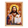Икона "Иисус Христос" (с янтарной крошкой) дер.рамка 21х30 A2181603 Икона "Иисус Христос" (с янтарной крошкой) дер.рамка 21х30 A2181603