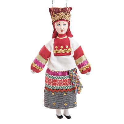 Кукла Домна в мордовском костюме по мотивам кукол из коллекции А.Н.Бенуа A2189114