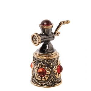 Наперсток Ажурная мясорубка (латунь, янтарь) A2163621