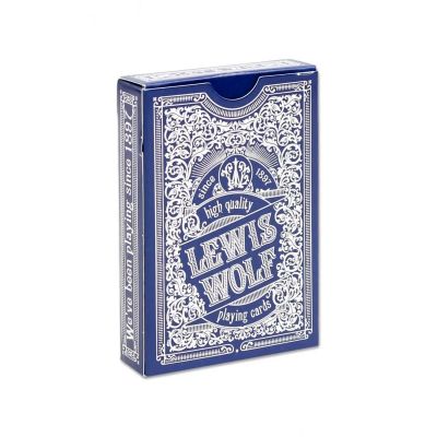 Игральные карты "Lewis  Wolf" blue (poker size, standard index) 44854