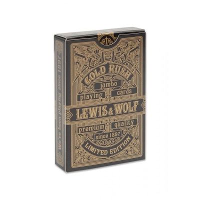 Игральные карты "Lewis  Wolf" Gold Rush (poker size, jumbo index) 44856