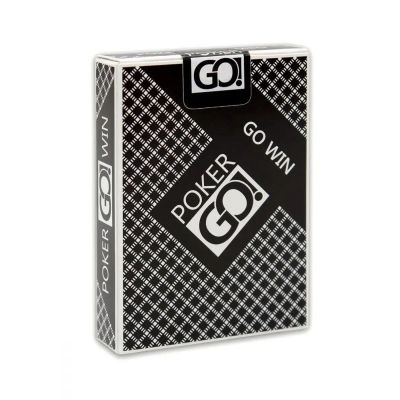 Игральные карты "PokerGo" black (poker size, jumbo index) 44863