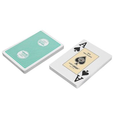 Карты Fournier 2818 Casino Europe – 100% пластик, зеленая рубашка 62145: Полный комплект для азарта