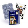Карты Modiano Poker - 100% пластик, 4 jumbo index, синие (62232)