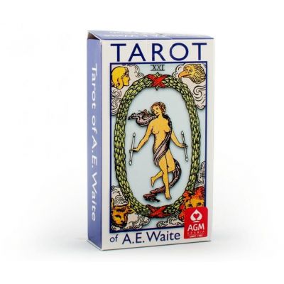 Карты Таро "A.E.Waite Tarot Blue Edition - Pocket - Spanish" AGM Urania / Голубое Издание Колода А.Э 65469