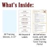 Карты Таро "Tarot Training Sleeves Learning Kit" Schiffer Publishing / Набор для обучения работе с Т 70538