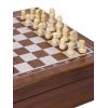 Комплект игр 2 в 1 в деревянном футляре (покер, шахматы), 24х24х7 см