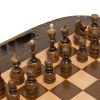 Шахматы и нарды резные Бужур 40 х 44 см бук Армения