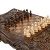 Стол ломберный Нарды Шахматы 65 х 60 см бук Армения