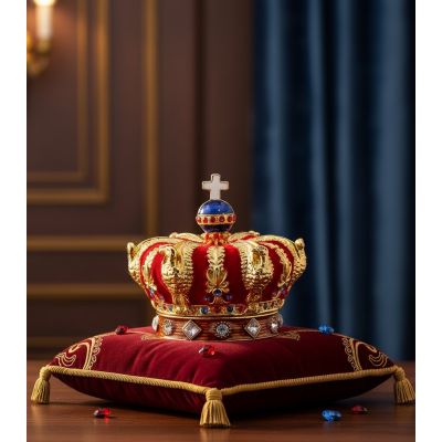 Шкатулка Корона (Nobility) A2072174: Роскошная Бижутерия с Драгоценным Внутренним Пространством