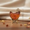 Брошь "Кошка Кити" – латунь, янтарь, уникальный подарок Брошь "Кошка Кити" – латунь, янтарь, уникальный подарок
