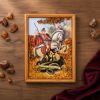 Икона "Архангел Михаил" (с янтарной крошкой) дер.краш.рамка 21х30 A2181630 Икона "Архангел Михаил" (с янтарной крошкой) дер.краш.рамка 21х30 A2181630