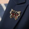 Бабочка Монарх: Янтарь и Латунь – Изысканная Брошь