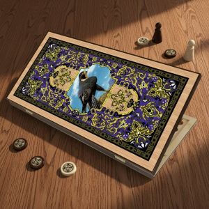 Нарды + Шашки Сирия Сокол средние (Россия, дерево, 50 см), Partida 62368