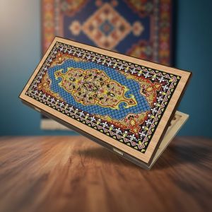 Нарды + Шашки Сирия Голубые большие (Россия, дерево, 60 см), Partida 62382