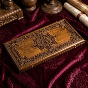Нарды резные Восемь дверей Рая 60 х 60 см бук Армения 62753