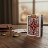 Карты "Bullets" 100% пластик, красная рубашка 44847