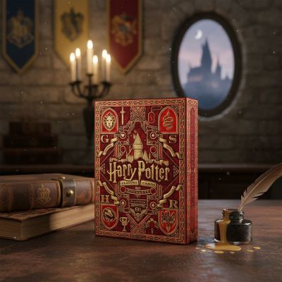 Карты Theory11 Harry Potter Deck - Red (Gryffindor) 62013: Полный комплект для фанатов Гарри Поттера