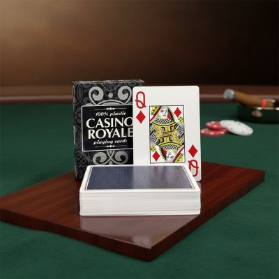 Карты для покера Casino Royale - 100% пластик (62129) – Ваш идеальный комплект для победы!