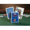 Карты Texas Hold'em Modiano 100% пластик, 2 jumbo index, синие (62230)