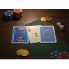Карты Texas Hold'em Modiano 100% пластик, 2 jumbo index, синие (62230)