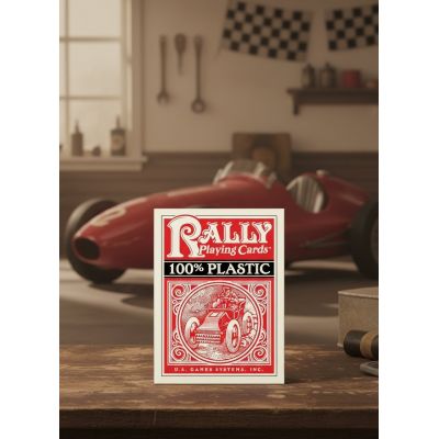 Карты 100% Plastic Rally Playing Cards Red - 62248: Полный набор для настоящих автогонок