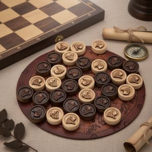 Фишки резные "Лев", Mirzoyan 62608