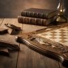 Шахматы и нарды резные Абаго 40 х 46 см бук Армения