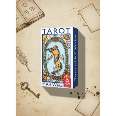 Карты Таро A.E. Waite Blue Edition: Полная колода Уэйта (AGM Urania) - Английская версия