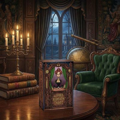 Карты Таро The Dark Mansion Tarot deck Large Version 14 cm, Taroteca / Темный Особняк, 14 см, золото 63813