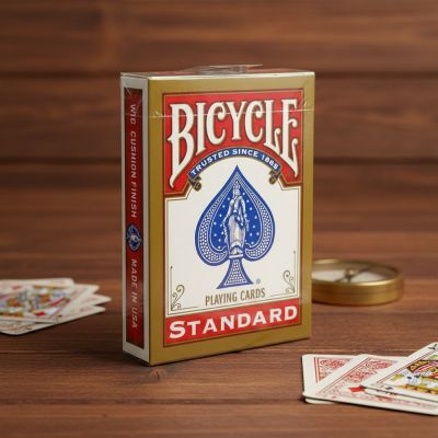 Игральные карты Bicycle Standard 54 карты, красные