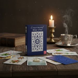 Карты Таро "Mille Lenormand Blue Owl Premium Edition" / Колода Ленорман Синяя Сова Премиум Издание